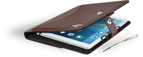 Brown Case for 9.7"-10.5" Tablets