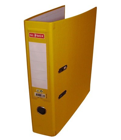 Globox Plastic Lever Arch File Red 8cm