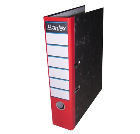 Bantex Marbled Lever Arch File Red 8cm