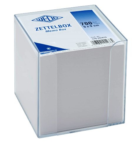 Memo Cube Dispenser White Sheets
