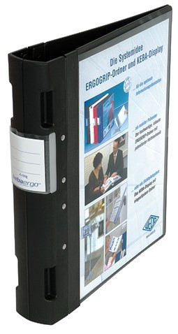 A4 Heavy Duty Ergo Grip Folder Black