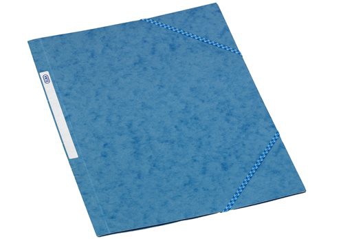 Elba A4 Three Flap File Blue