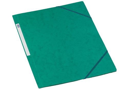 Elba A4 Three Flap File Green