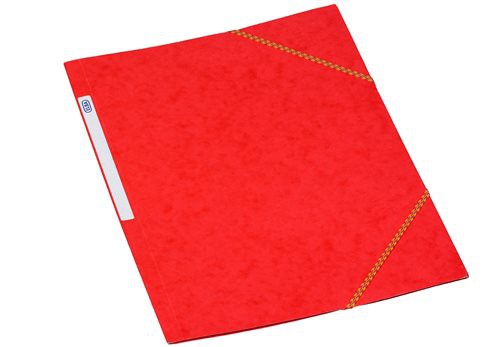 Elba A4 Three Flap File Red