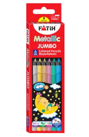Jumbo Pencil Metallic Colours by 6