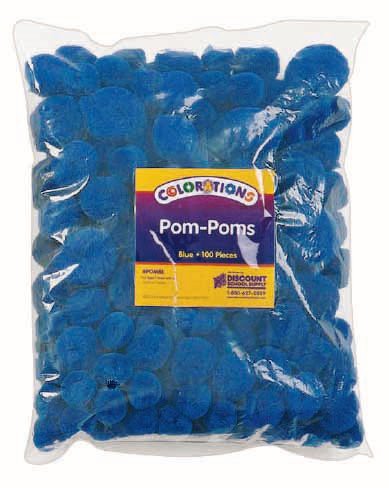 Pom Poms Blue