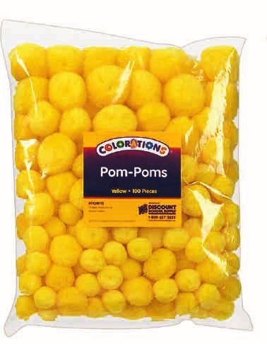 Pom Poms Yellow