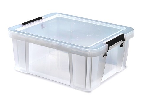 24L Storage Box Clip Lock Handles