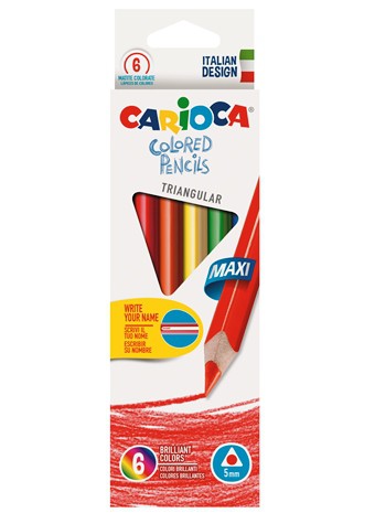 Triangular Maxi Colouring Pencils by 6