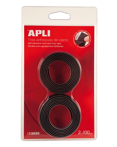Self-Adhesive 'Velcro' Black