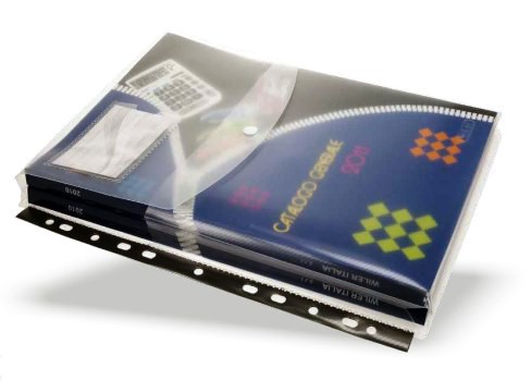 A4 Punched Expandable Pocket File One Button