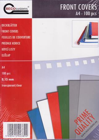 A4 Front transparent binding cover Thick 0.15mm