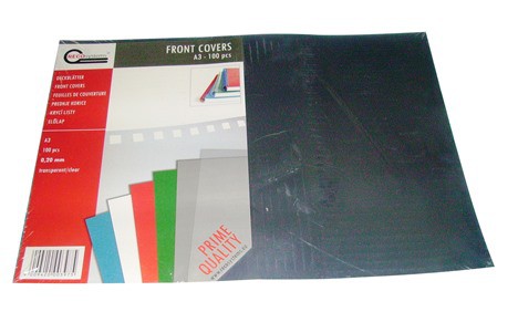 A3 Front transparent binding cover