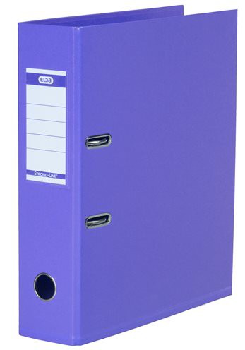 Elba Plastic Lever Arch File Violet 8cm