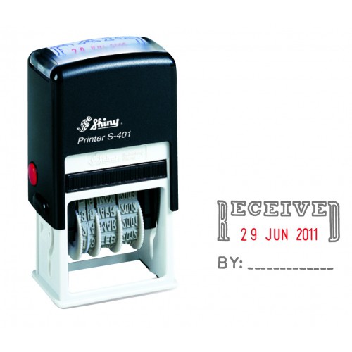 Self Inking 'RECEIVED BY' & Dater Stamp