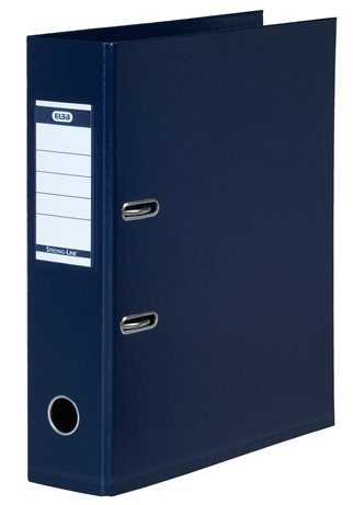 Elba Plastic Lever Arch File Dark Blue 8cm