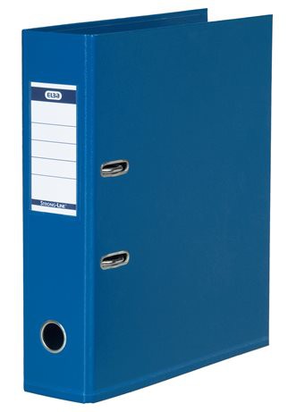 Elba Plastic Lever Arch File Medium Blue 8cm