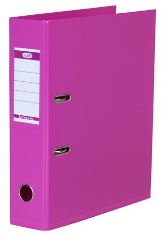 Elba Plastic Lever Arch File Fuchsia 8cm