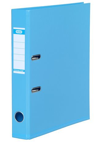 Elba Plastic Lever Arch File Baby Blue 4cm