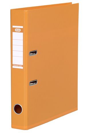 Elba Plastic Lever Arch File Orange 4cm