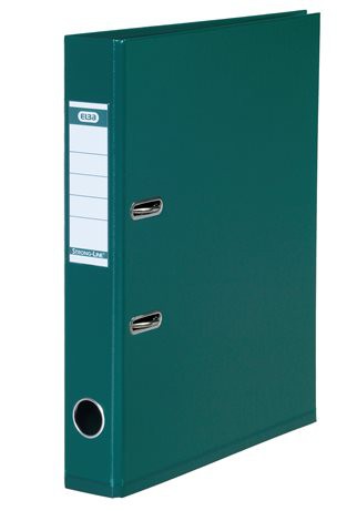 Elba Plastic Lever Arch File Green 4cm