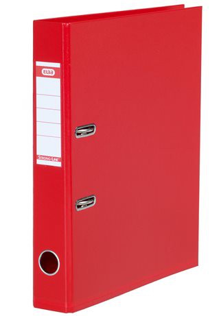 Elba Plastic Lever Arch File Red 4cm