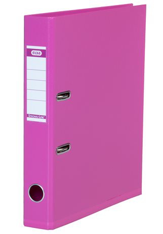 Elba Plastic Lever Arch File Fuchsia 4cm