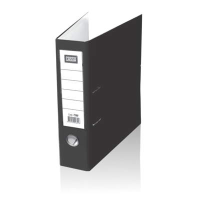 Cassa Plastic Lever Arch File Black 8cm