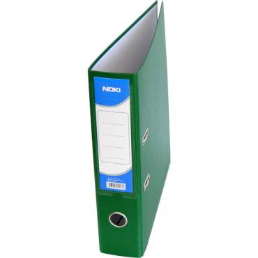 Noki Plastic Lever Arch File Green 8cm