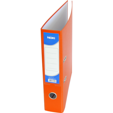 Noki Plastic Lever Arch File Orange 8cm