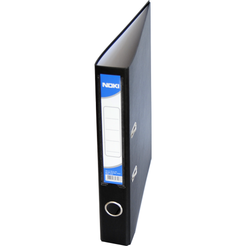Noki Plastic Lever Arch File Black 4cm