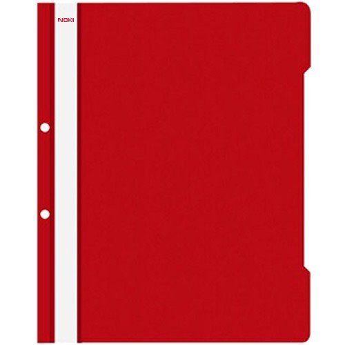 Noki Punched Flat File A4 Red