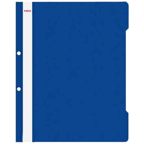 Noki Punched Flat File A4 Dark Blue