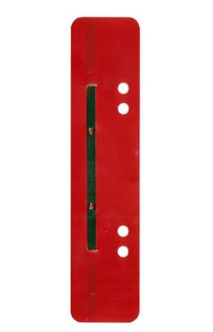 Punched Twin Clips Red