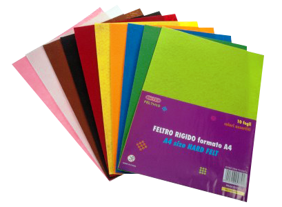 Felt Sheets A4 Assorted Colours