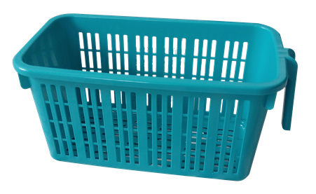Basket with handle Blue