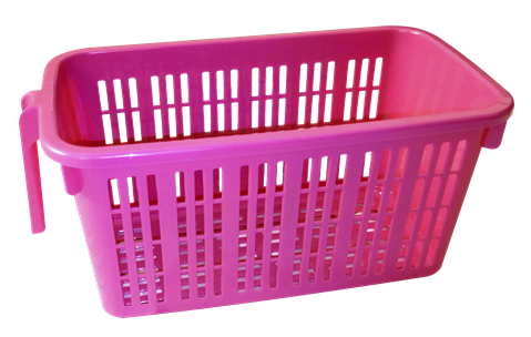 Basket with handle PInk