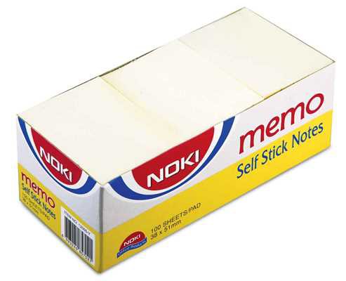 Sticky Notes 51 x 38mm
Pack of 12