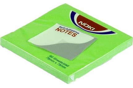 Sticky Notes 75 x 75mm Green