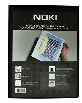 Display Book Black 40 pockets 'Noki'