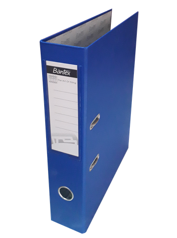 Bantex Plastic Lever Arch File Blue 8cm