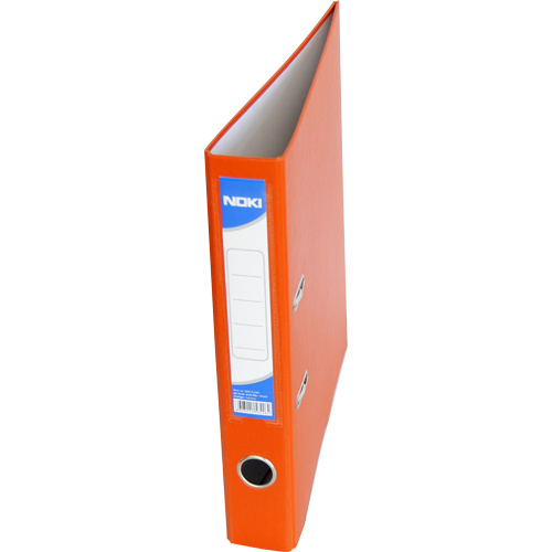 Noki Plastic Lever Arch File Orange 4cm