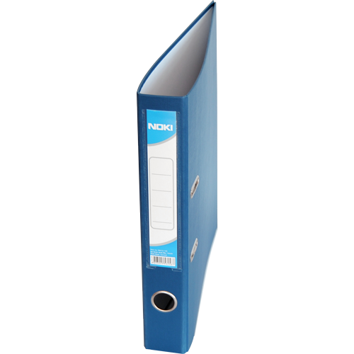 Noki Plastic Lever Arch File Blue 4cm