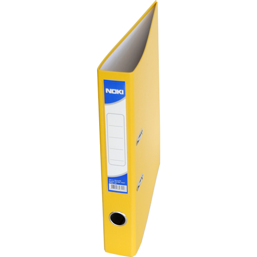 Noki Plastic Lever Arch File Yellow 4cm