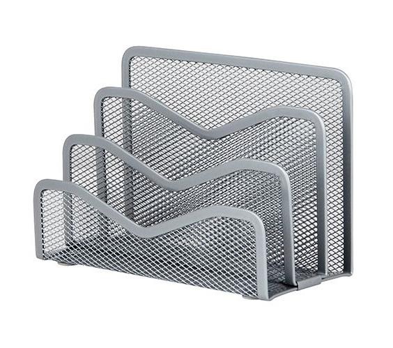 Desk Letter Tray Silver