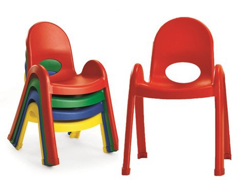 Plastic Chair 'Lifetime Warranty' Red