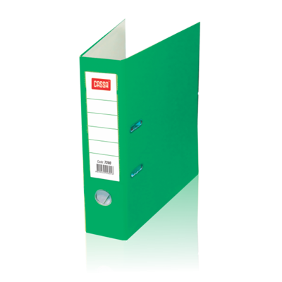 Cassa Plastic Lever Arch File Green 8cm