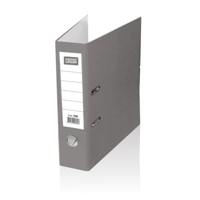 Cassa Plastic Lever Arch File Grey 8cm