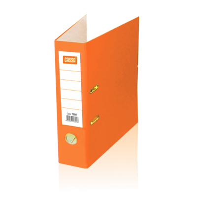 Cassa Plastic Lever Arch File Orange 8cm