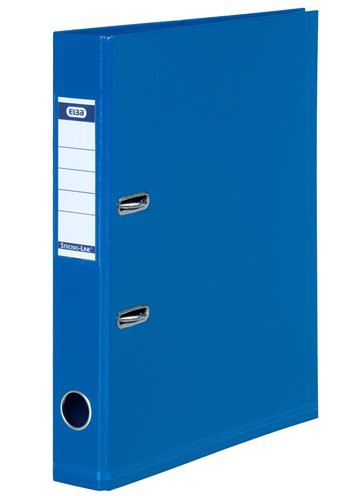 Elba Plastic Lever Arch File Blue 4cm